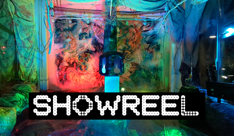 Image of a colourfull room, as a link to Showreel on Vimeo